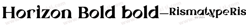 Horizon Bold bold字体转换